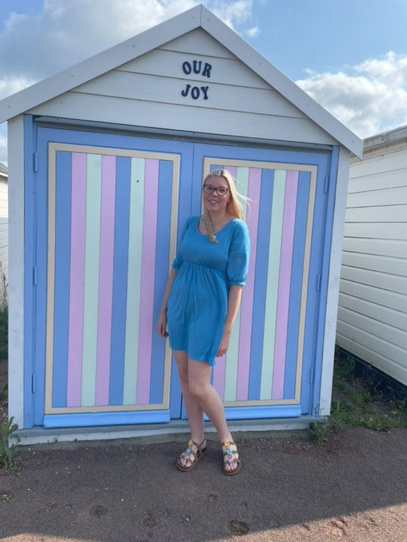 Petite Blue Dress with Pockets